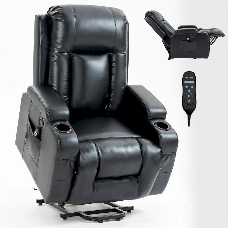 Heavy Duty Power Lift Recliner Chair for Elderly with Massage and Lumbar Heating