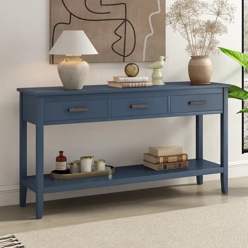 Minimalist Console Table with Drawer and Shelf