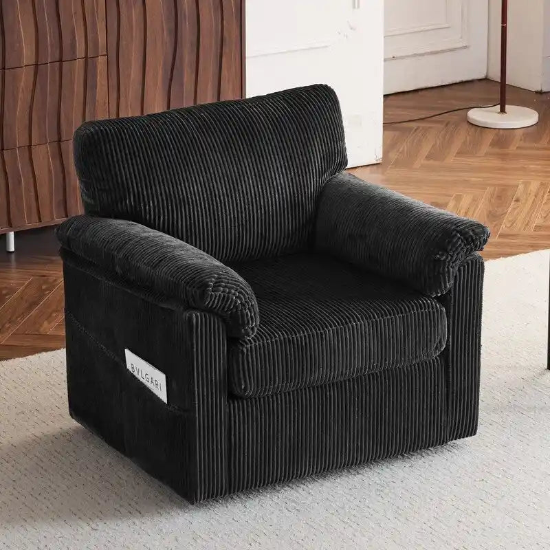 Upholstered Swivel Accent Chair