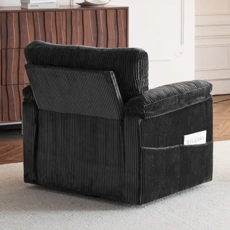 Upholstered Swivel Accent Chair