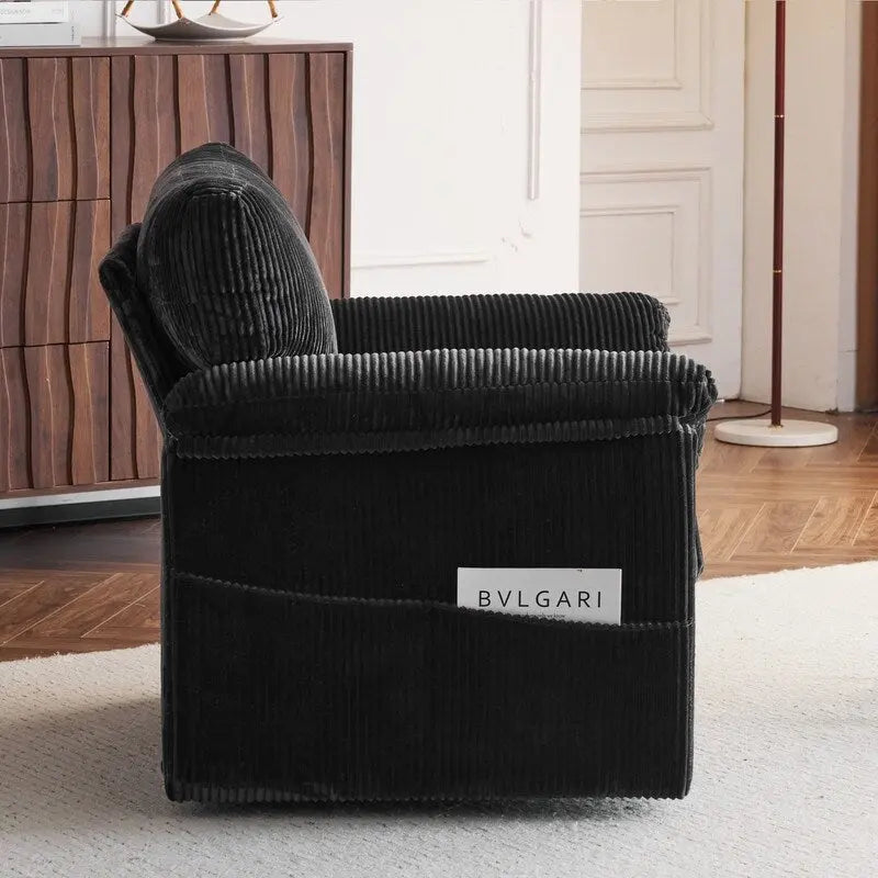 Upholstered Swivel Accent Chair