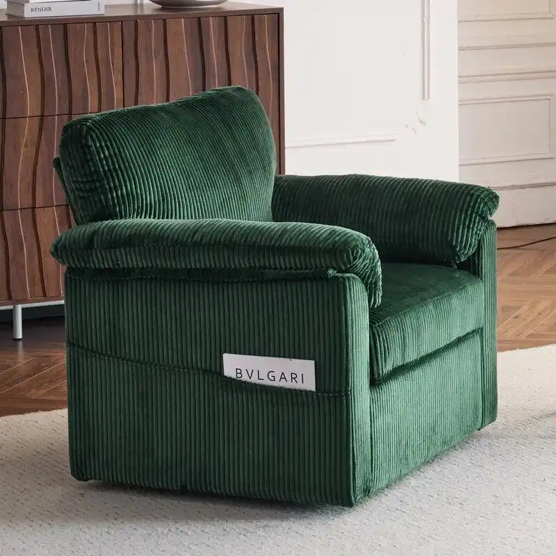 Upholstered Swivel Accent Chair