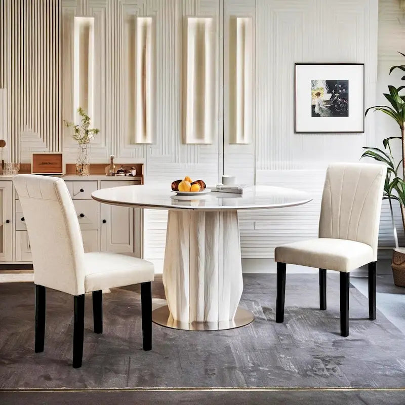 Upholstered Dining Chairs Set of 2