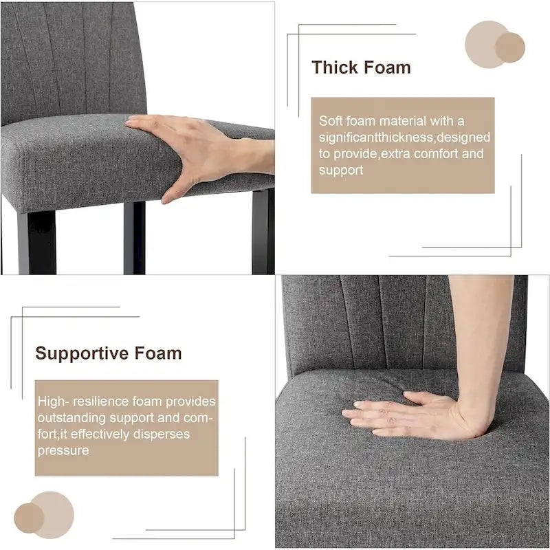 Upholstered Dining Chairs Set of 2