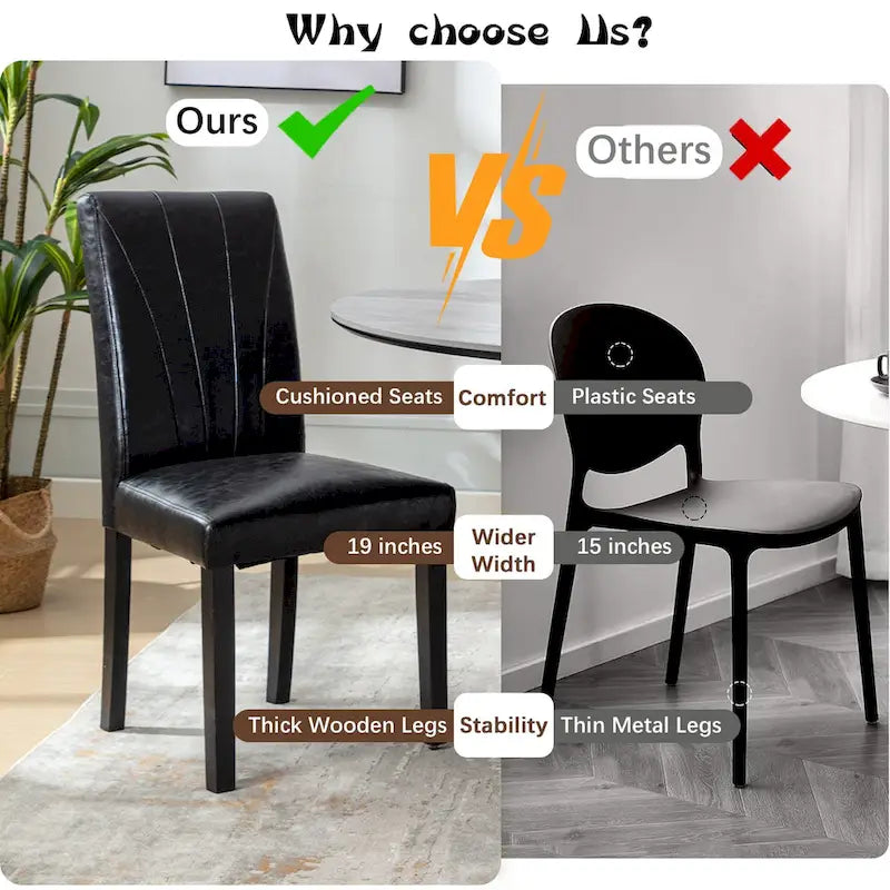 Upholstered Dining Chairs Set of 2