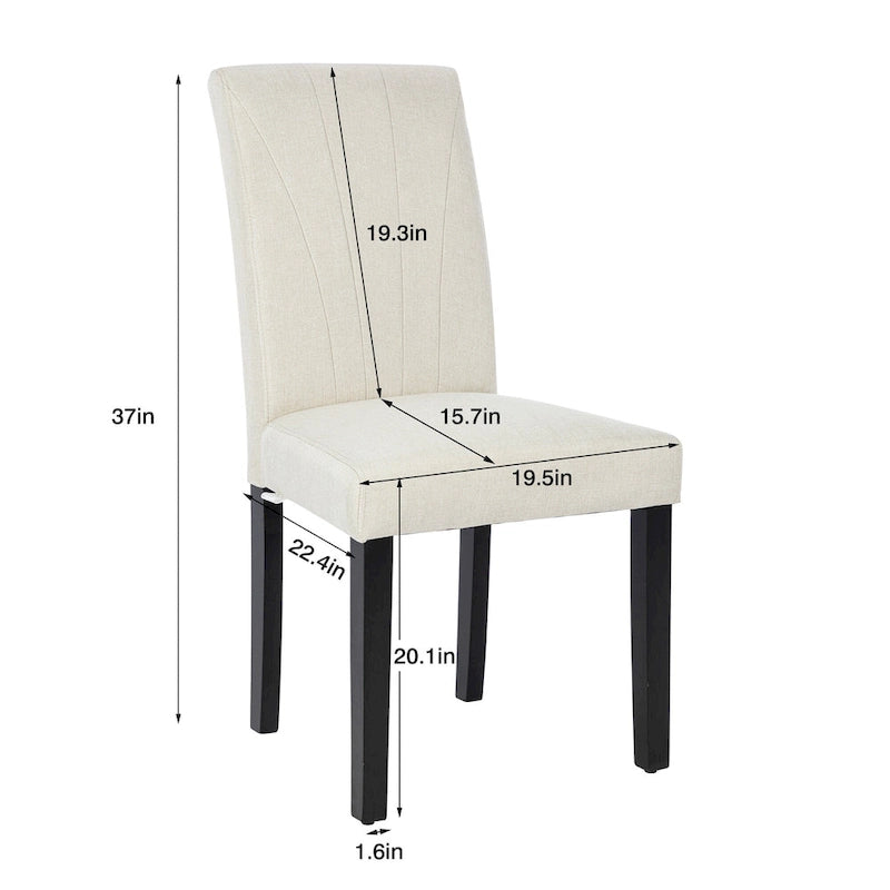 Upholstered Dining Chairs Set of 2