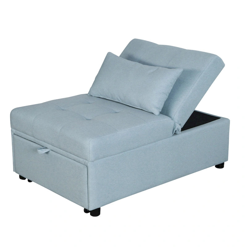 Multi-Functional Folding Ottoman Sofa Bed with Lounge Chair Conversion