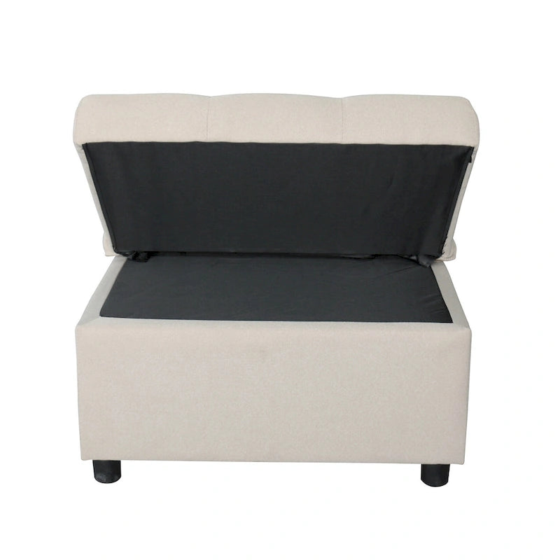 Multi-Functional Folding Ottoman Sofa Bed with Lounge Chair Conversion