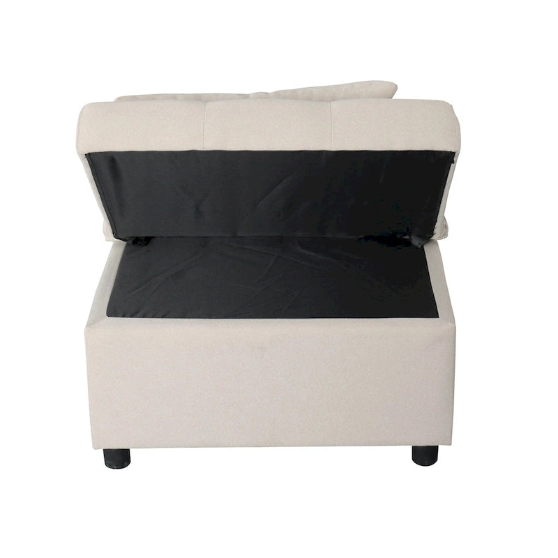 Multi-Functional Folding Ottoman Sofa Bed with Lounge Chair Conversion
