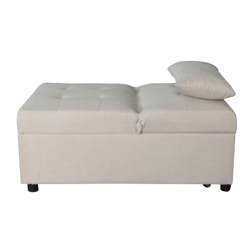 Multi-Functional Folding Ottoman Sofa Bed with Lounge Chair Conversion