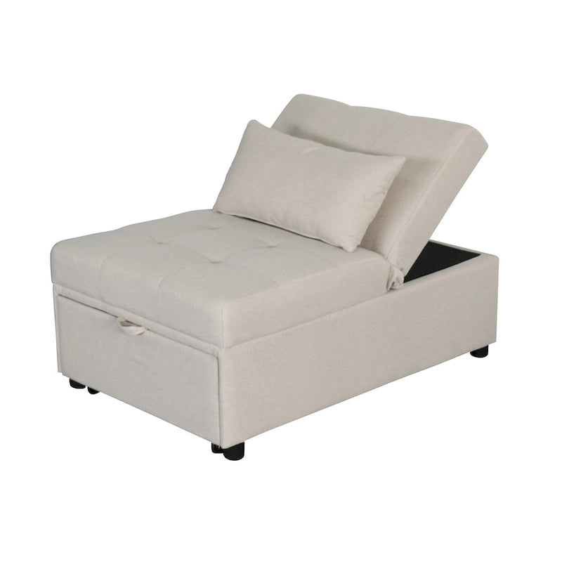 Multi-Functional Folding Ottoman Sofa Bed with Lounge Chair Conversion