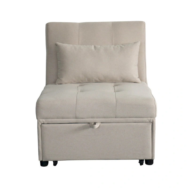 Multi-Functional Folding Ottoman Sofa Bed with Lounge Chair Conversion