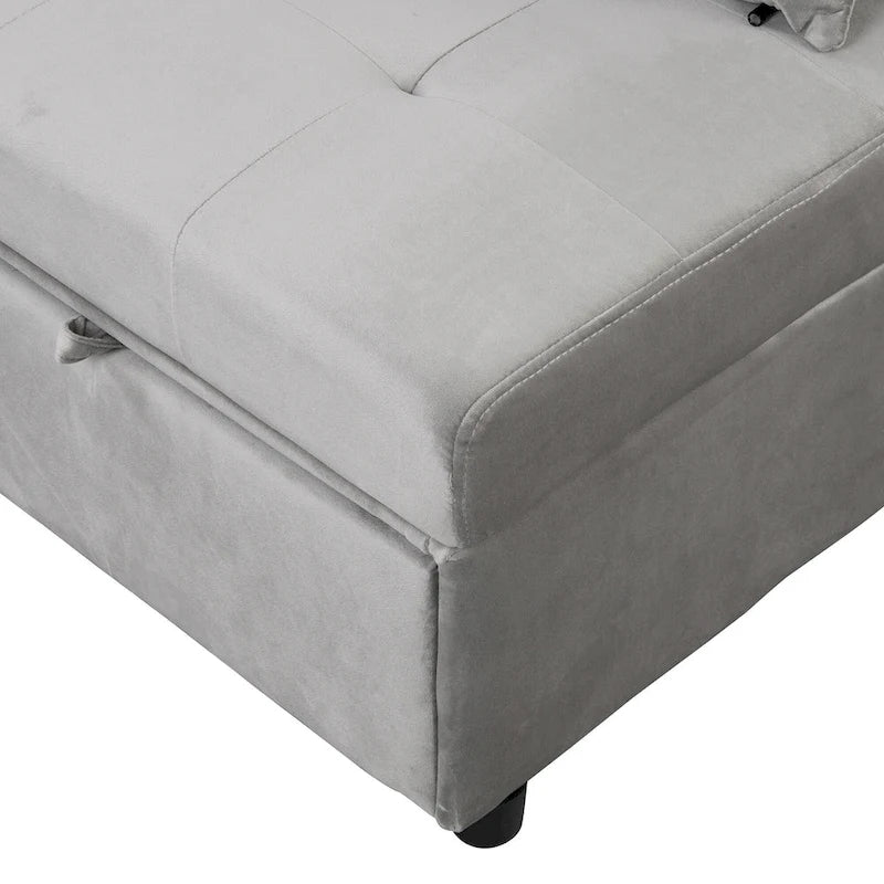Multi-Functional Folding Ottoman Sofa Bed with Lounge Chair Conversion