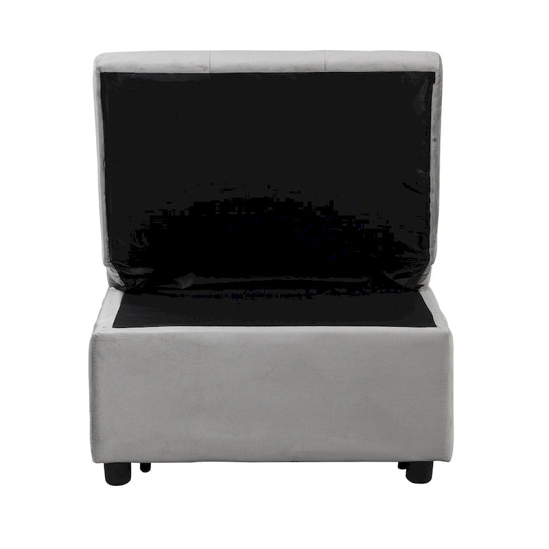 Multi-Functional Folding Ottoman Sofa Bed with Lounge Chair Conversion