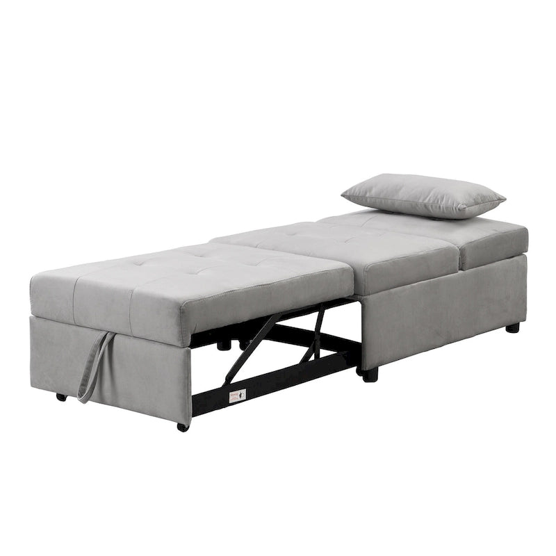 Multi-Functional Folding Ottoman Sofa Bed with Lounge Chair Conversion
