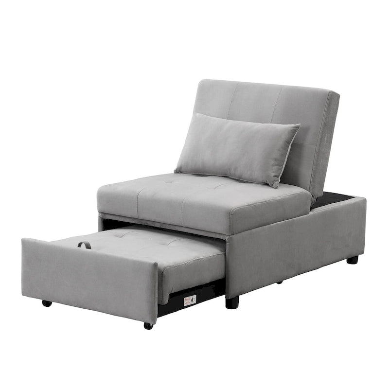 Multi-Functional Folding Ottoman Sofa Bed with Lounge Chair Conversion