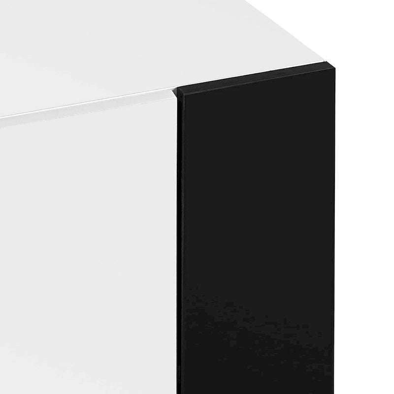 Modern 68.1-Inch Fireplace TV Stand with Two Storage Cabinets