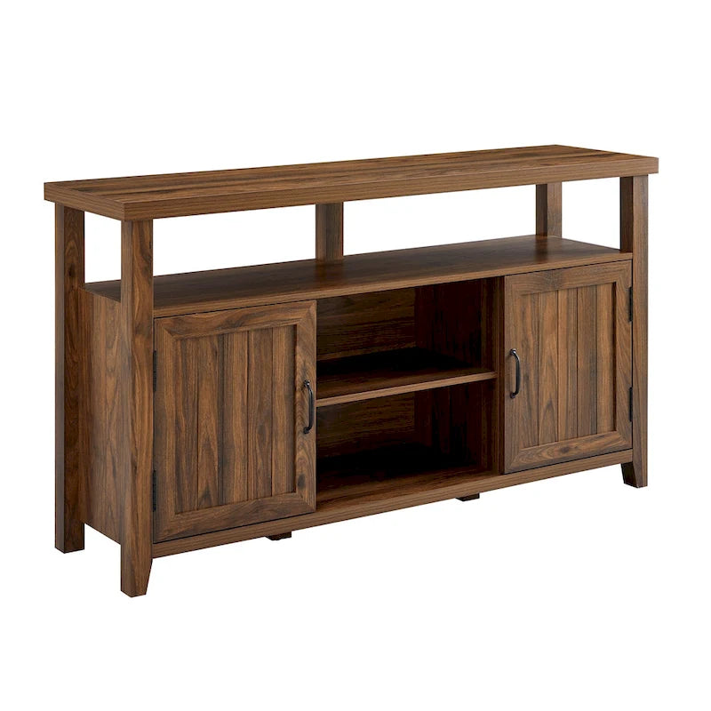 58-inch Grooved Door Highboy TV Stand