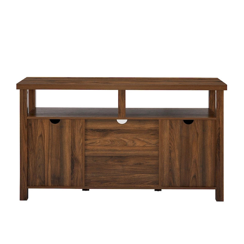 58-inch Grooved Door Highboy TV Stand