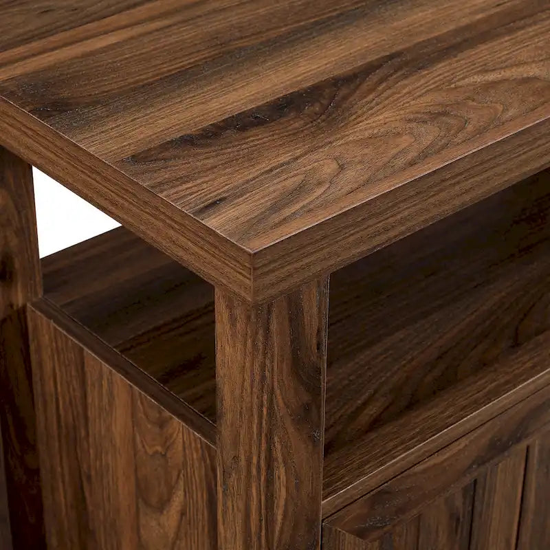 58-inch Grooved Door Highboy TV Stand