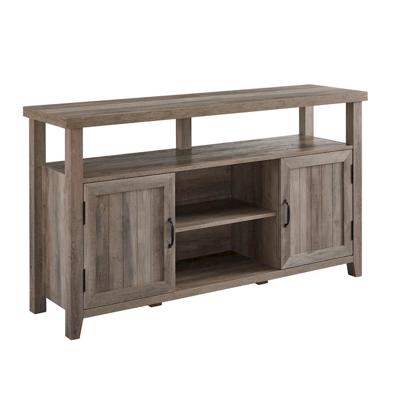 58-inch Grooved Door Highboy TV Stand