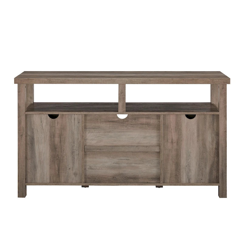 58-inch Grooved Door Highboy TV Stand