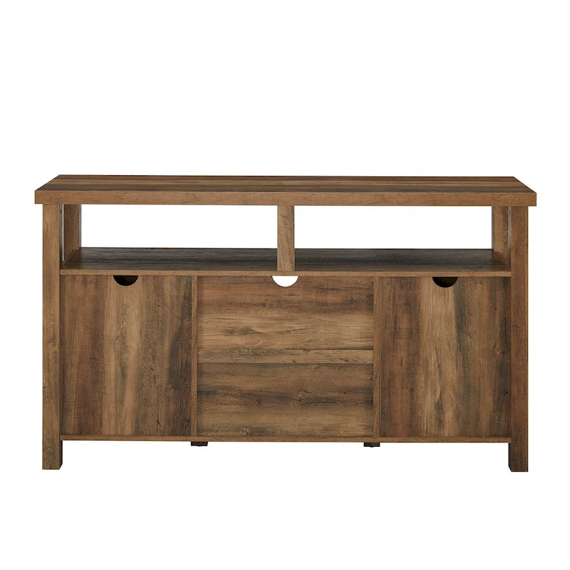 58-inch Grooved Door Highboy TV Stand