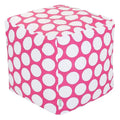 Polka Dot Indoor Ottoman Pouf Cube