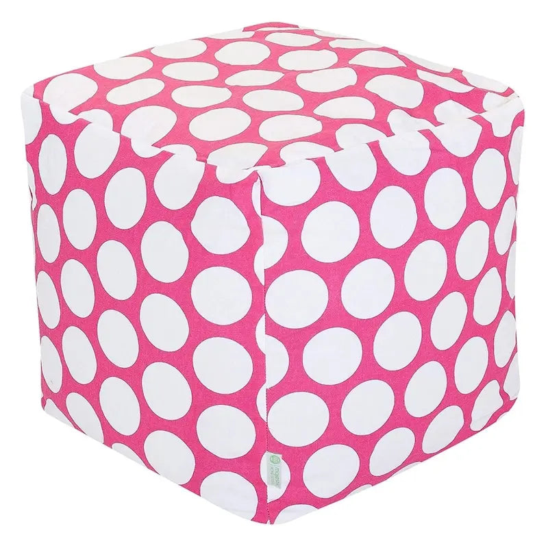 Polka Dot Indoor Ottoman Pouf Cube