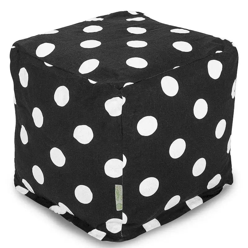 Polka Dot Indoor Ottoman Pouf Cube
