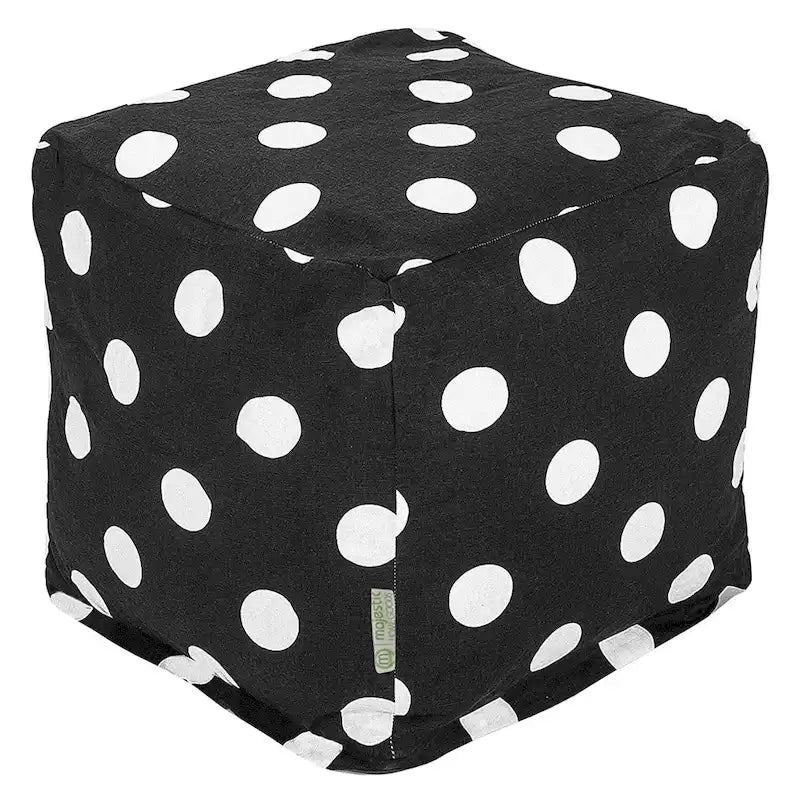 Polka Dot Indoor Ottoman Pouf Cube