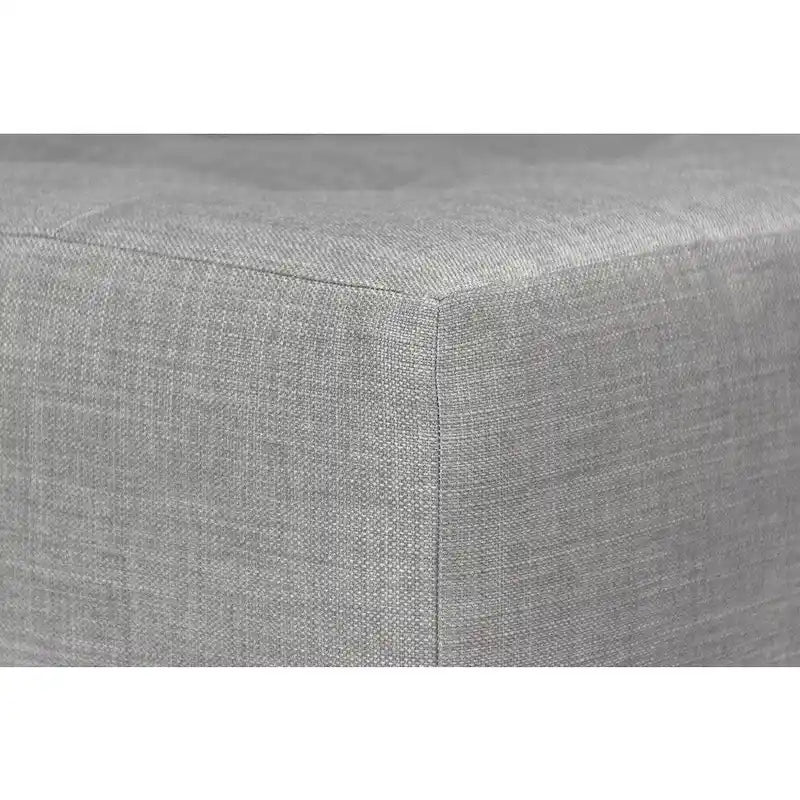 Decorative Button-Tufted Upholstered Firm Ottoman