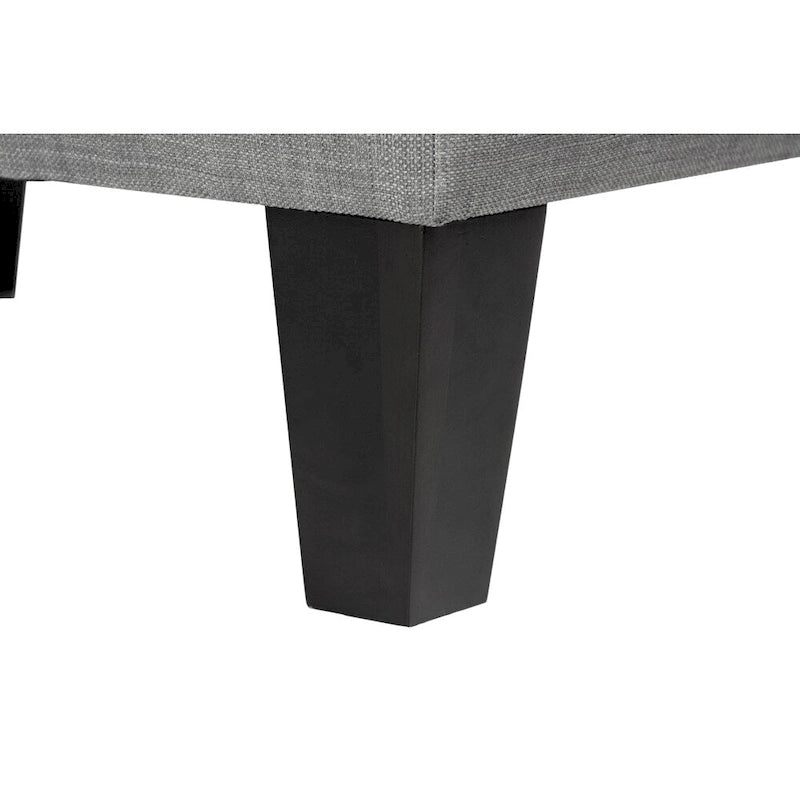 Decorative Button-Tufted Upholstered Firm Ottoman