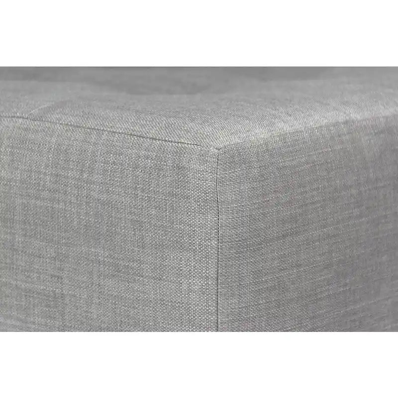 Decorative Button-Tufted Upholstered Firm Ottoman