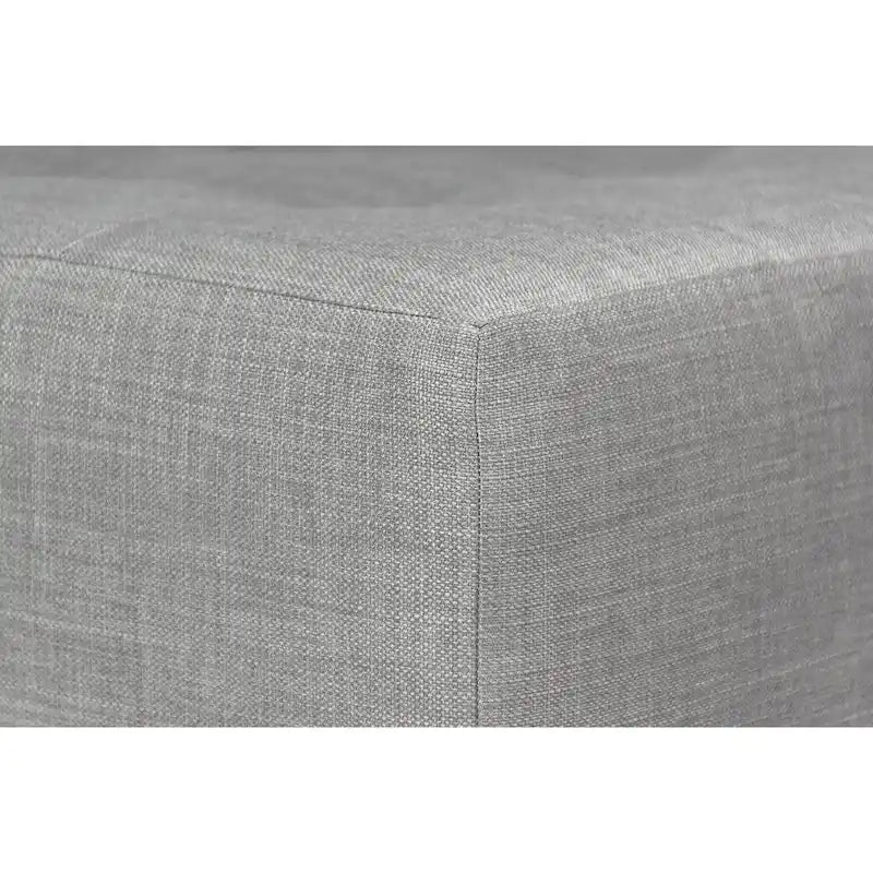 Decorative Button-Tufted Upholstered Firm Ottoman