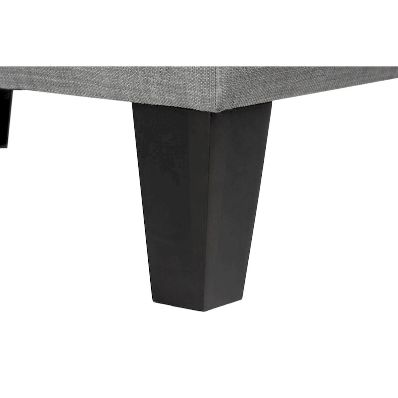Decorative Button-Tufted Upholstered Firm Ottoman