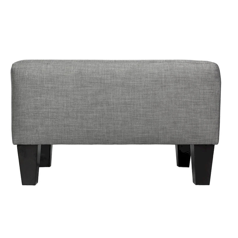 Decorative Button-Tufted Upholstered Firm Ottoman
