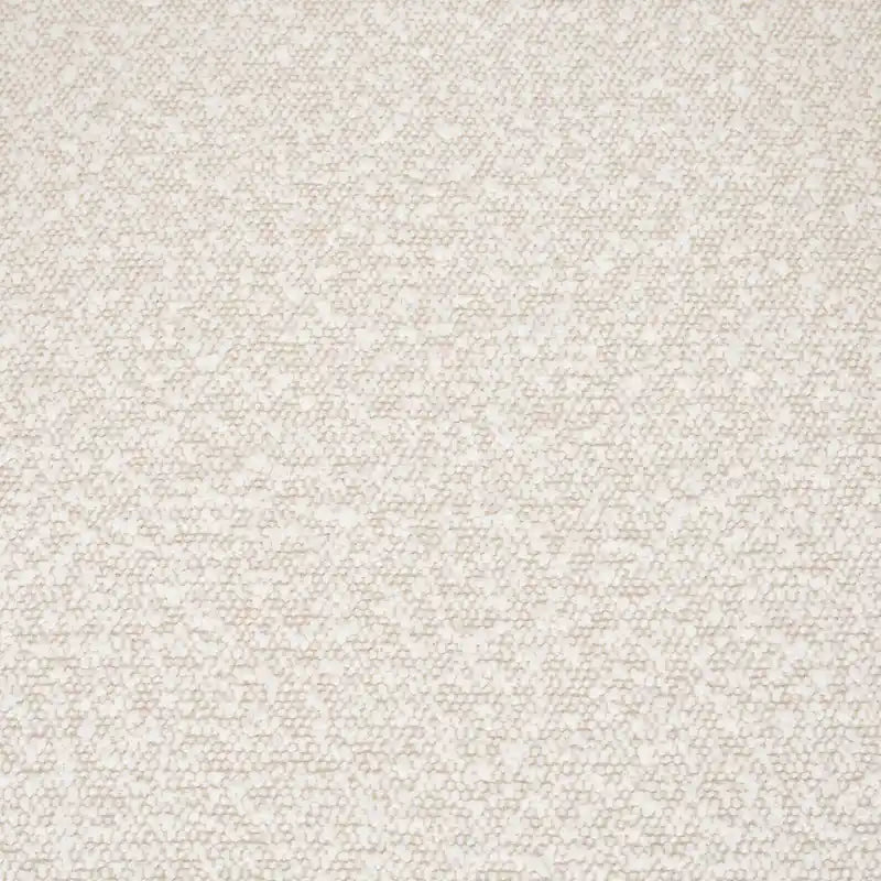 Dining Chair with Cream Boucle Fabric and Matte Black Metal Legs