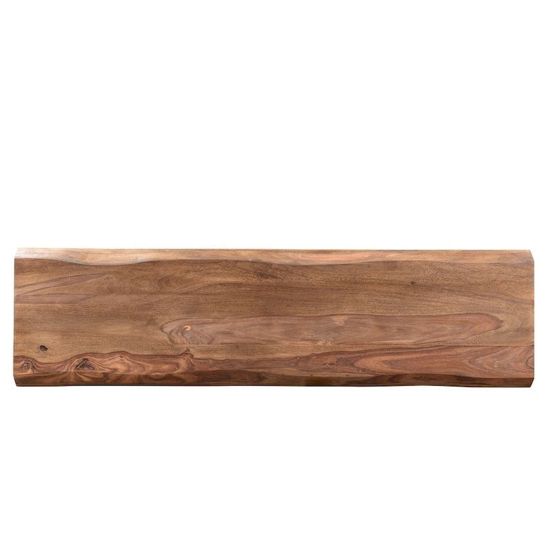 60-inch Sheesham Wood Live Edge Bench - 60 x 16 x 18