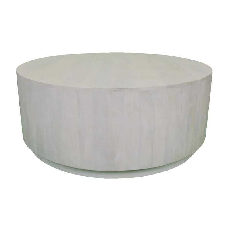 42-Inch Round Solid Mango Wood Coffee Table