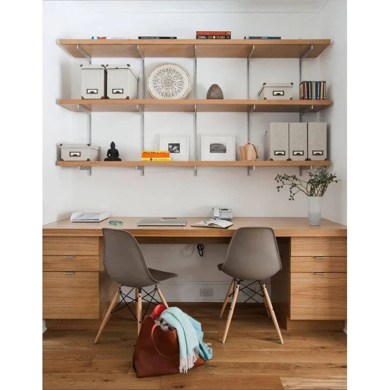 Set of 2 Mid-Century Modern Armless Dining Chairs with Wooden Legs