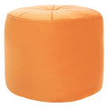 Velvet Cylinder Pouf Ottoman