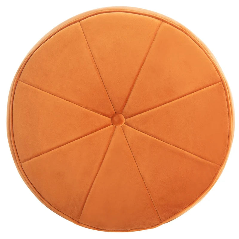 Velvet Cylinder Pouf Ottoman
