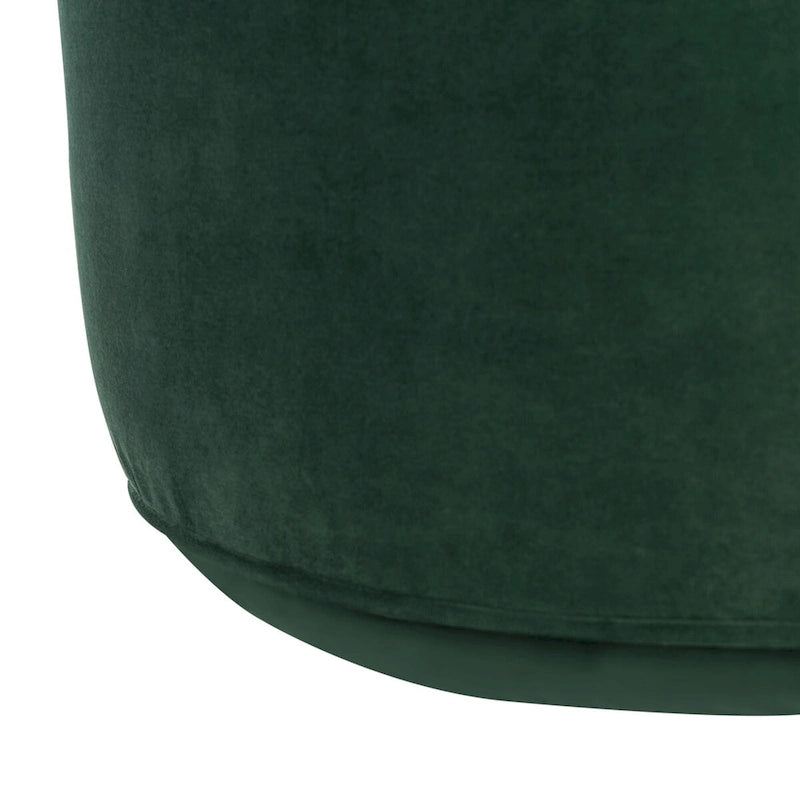 Velvet Cylinder Pouf Ottoman