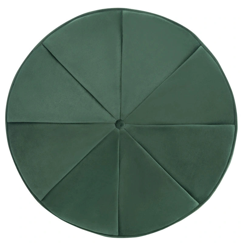 Velvet Cylinder Pouf Ottoman