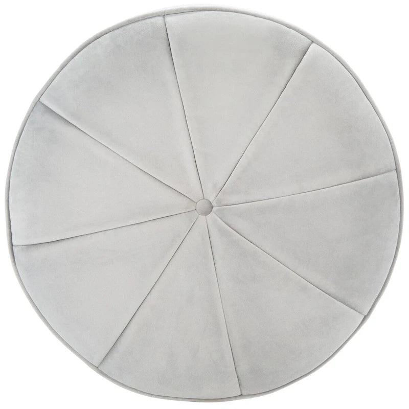 Velvet Cylinder Pouf Ottoman