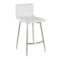 Upholstered Fixed-Height Swivel Counter Stools (Set of 2)