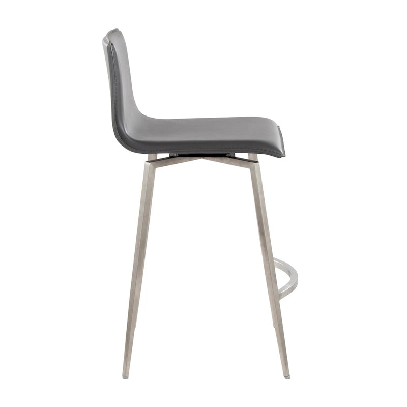 Upholstered Fixed-Height Swivel Counter Stools (Set of 2)