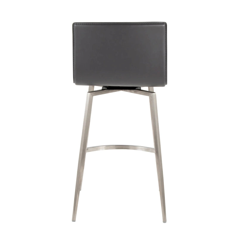 Upholstered Fixed-Height Swivel Counter Stools (Set of 2)
