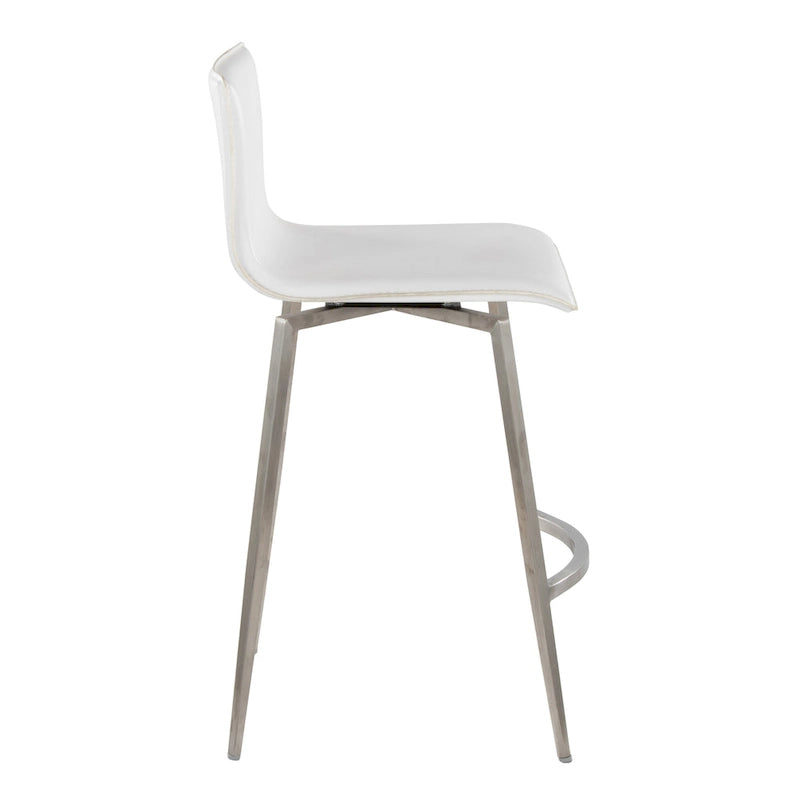 Upholstered Fixed-Height Swivel Counter Stools (Set of 2)